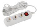 Удлинитель 3х5м с заземл. 10А IP20 GREEN LINE UDL-10-350-ES ПВС 3х0.75 с выкл. Эра Б0065080