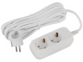 Удлинитель 2х5м с заземл. 16А IP20 GREEN LINE UDL-16-250-E ПВС 3х1 Эра Б0065014