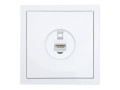 Розетка компьютерная 1-м СП ZIMA IP20 механизм бел. LEZARD 704-0288-140