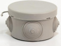Коробка распределительная ОП 65х40мм 4 каб. вводов IP54 сер. (круг.) TOKOV ELECTRIC TKE-KR-65-40-C06