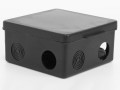 Коробка распределительная ОП 100х100х50мм 7 каб. вводов IP54 черн. TOKOV ELECTRIC TKE-KR-100-100-50-C05