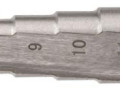 Сверло ступенчатое HSS (Р6М5) по металлу 9 ступеней 4-12мм FIT 36394