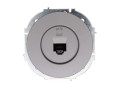 Розетка компьютерная СП OSEN RJ45 кат.6 механизм сер. матов. LEZARD 743-7488-140