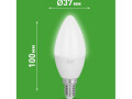 Лампа светодиодная GREEN LINE B35-10W-840-E14 GL 10Вт свеча 4000К яркий свет бел. E14 Эра Б0067093