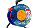 Удлинитель на катушке 4х50м без заземл. 16А IP20 3.7кВт ПВС 2х2.5 DOMTOK 2510