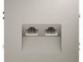Розетка компьютерная 2-м СП S70 RJ45 + RJ45 кат.6 механизм кашемир Voltum VLS060203