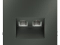 Розетка компьютерная 2-м СП S70 RJ45 + RJ45 кат.6 механизм титан Voltum VLS060206