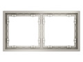 Рамка 2-м S70 пластик. кашемир Voltum VLS100203