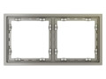 Рамка 2-м S70 пластик. шелк Voltum VLS100204