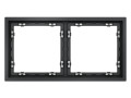 Рамка 2-м S70 пластик. графит Voltum VLS100207