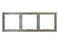 Рамка 3-м S70 пластик. шелк Voltum VLS100304