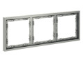 Рамка 3-м S70 пластик. сталь Voltum VLS100305