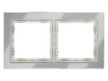Рамка 2-м S70 стеклян. сталь Voltum VLS110205