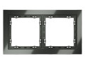 Рамка 2-м S70 стеклян. титан Voltum VLS110206