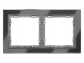 Рамка 2-м S70 стеклян. графит Voltum VLS110207