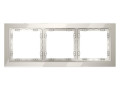 Рамка 3-м S70 стеклян. кашемир Voltum VLS110303