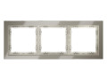 Рамка 3-м S70 стеклян. шелк Voltum VLS110304