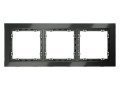 Рамка 3-м S70 стеклян. титан Voltum VLS110306