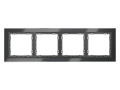 Рамка 4-м S70 стеклян. графит Voltum VLS110407