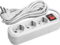 Удлинитель 3х7м с заземл. 16А IP20 90 525 OPE-S-03-700-ESC-3x1 с кнопкой бел. ОНЛАЙТ 90525