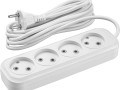 Удлинитель 4х3м без заземл. 10А IP20 90 784 OPE-S-04-300-X-2x1 бел. ОНЛАЙТ 90784