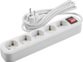 Удлинитель 5х5м с заземл. 16А IP20 90 812 OPE-S-05-500-ESC-3x1 с кнопкой бел. ОНЛАЙТ 90812