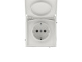 Розетка силовая KANT IP44 2P+E защ. шторки с крышкой бел. песок DKC 7010013