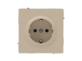 Розетка силовая KANT 2P+E защ. шторки ванильн. марципан DKC 7015003