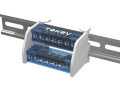 Шина на DIN-рейку в корпусе (кросс-модуль) 2 группы по 7 отверстий 100А TOKOV ELECTRIC TKE-DBTB-100-2-7/L+PEN