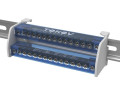 Шина на DIN-рейку в корпусе (кросс-модуль) 2 группы по 15 отверстий 125А TOKOV ELECTRIC TKE-DBTB-125-2-15/L+PEN