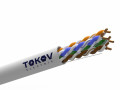 Кабель витая пара U/UTP 4х2х24AWG(0.48мм) кат.5E PVC indoor Fluke tested 305м (м) TOKOV ELECTRIC TKE-C06-U/UTP-42-5E-305