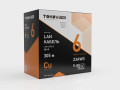 Кабель витая пара U/UTP 4х2х23AWG(0.57мм) кат.6 PVC indoor Fluked tested 305м (м) PRO TOKOV ELECTRIC TKP-C08-U/UTP-42-6-305