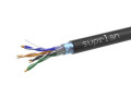 Кабель витая пара F/UTP кат.5E 4х2х24AWG solid Cu PE Outdoor Standard черн. (м) SUPRLAN 01-1028-1