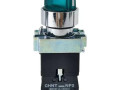 Переключатель NP2-BK12365 2 полож. с фиксацией 1НО+1НЗ зел. AC 230В (LED) IP40 CHINT 575496