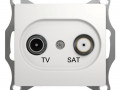 Механизм розетки TV-SAT 1-м СП Glossa 1DB бел. SchE GSL000197