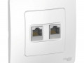 Розетка компьютерная 2-м СП BLANCA RJ45 кат.5e бел. SchE BLNIS045451